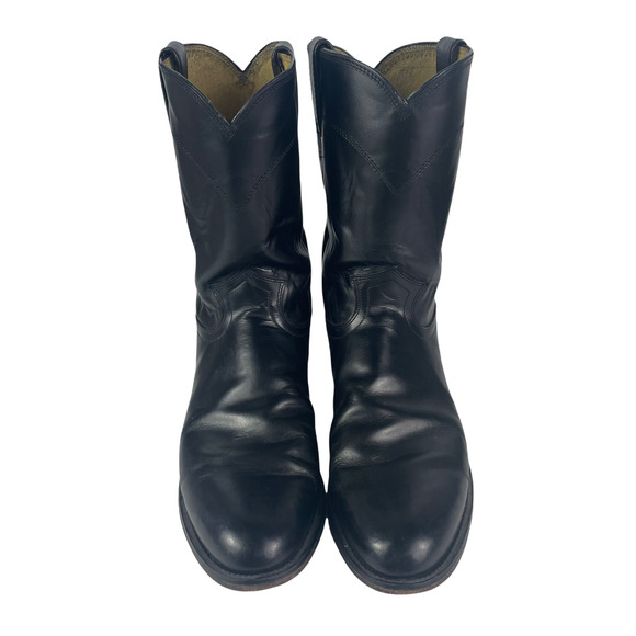 Justin Black Corona Roper Premium Leather Western Boots main image 9